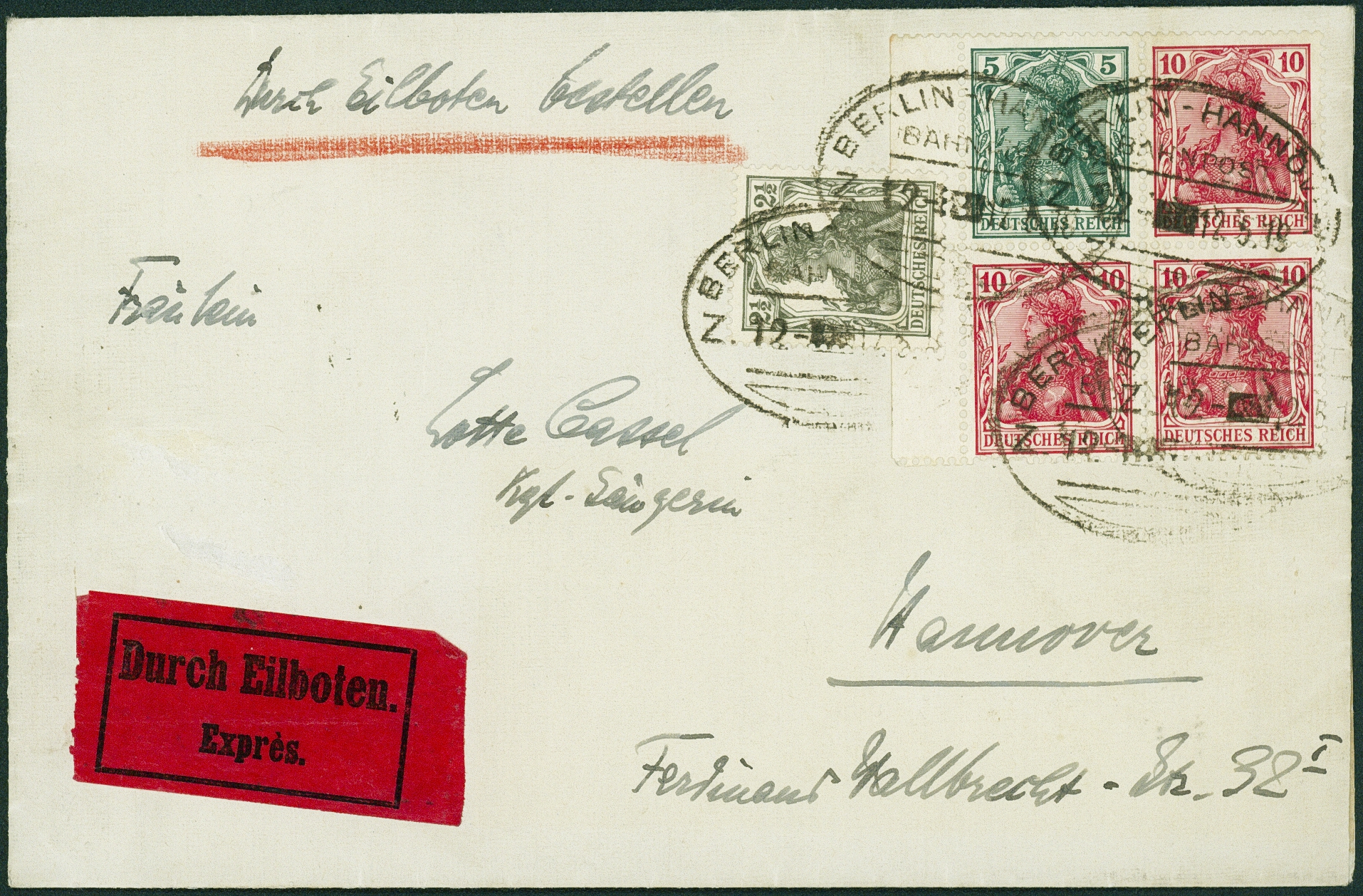 Lot 389 - DR - ZUSAMMENDRUCKE AUS MH 1-13, GERMANIA 1910/19  -  Hettinger Auktion Auktion 54