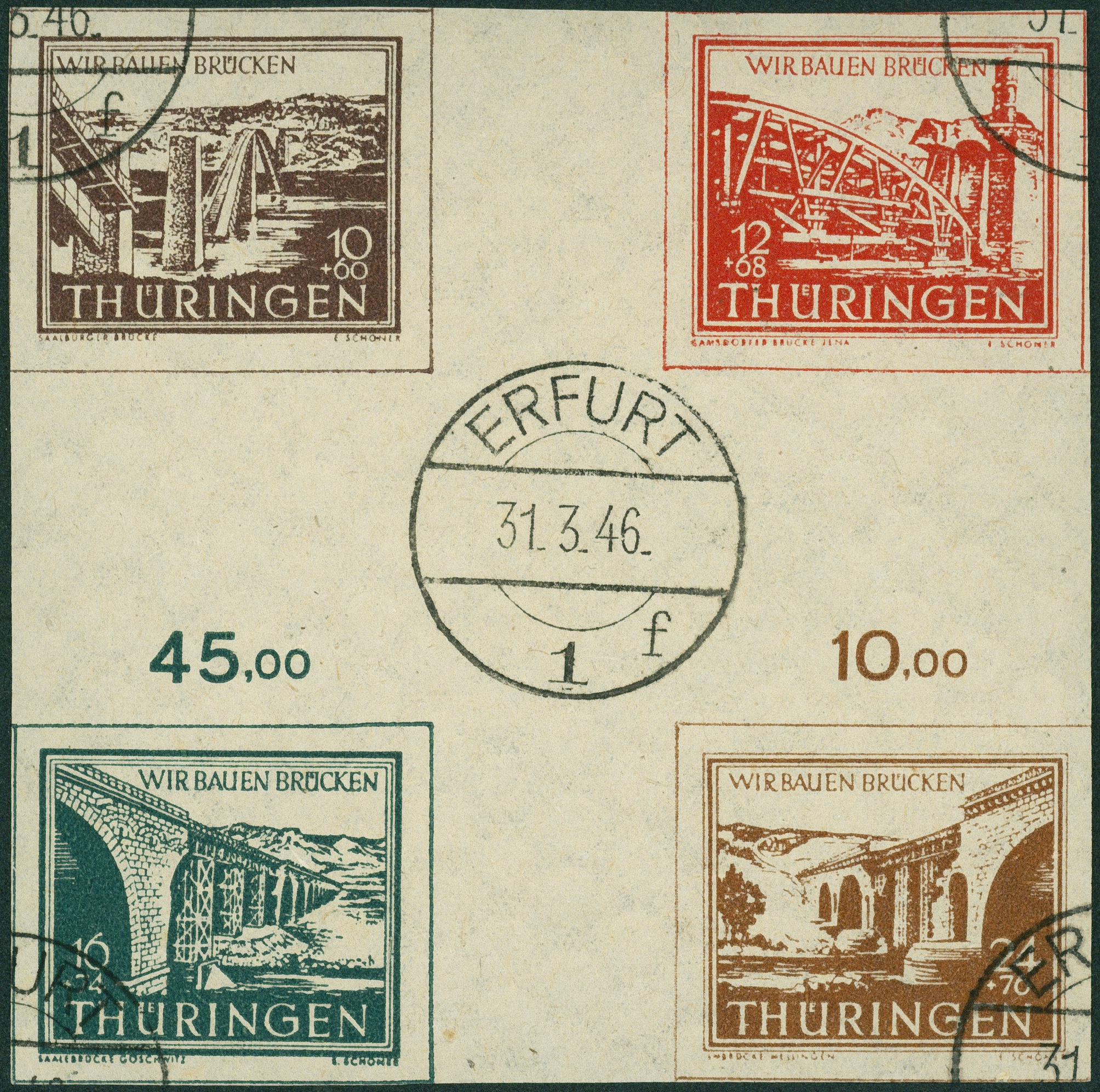 Lot 1042 - Thüringen  -  Hettinger Auktion Auktion 54
