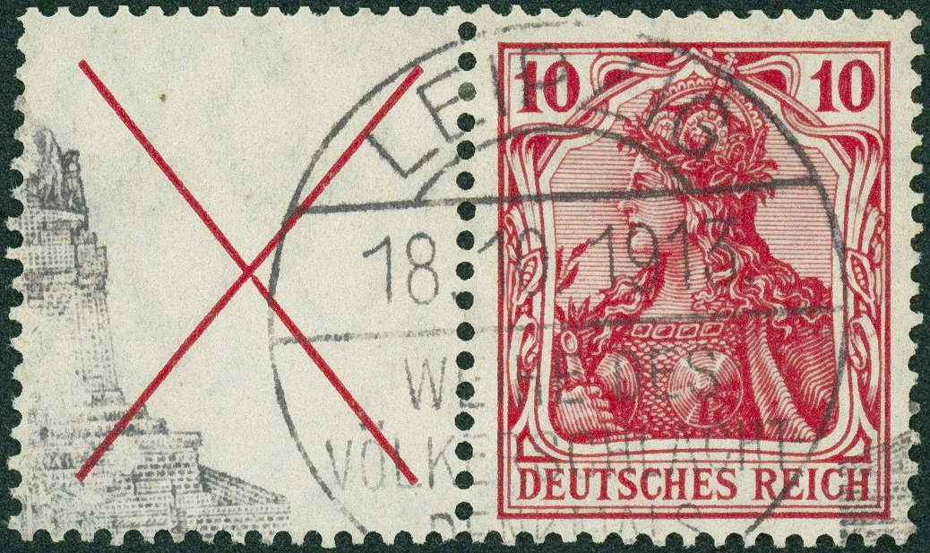 Lot 383 - DR - ZUSAMMENDRUCKE AUS MH 1-13, GERMANIA 1910/19  -  Hettinger Auktion Auktion 54