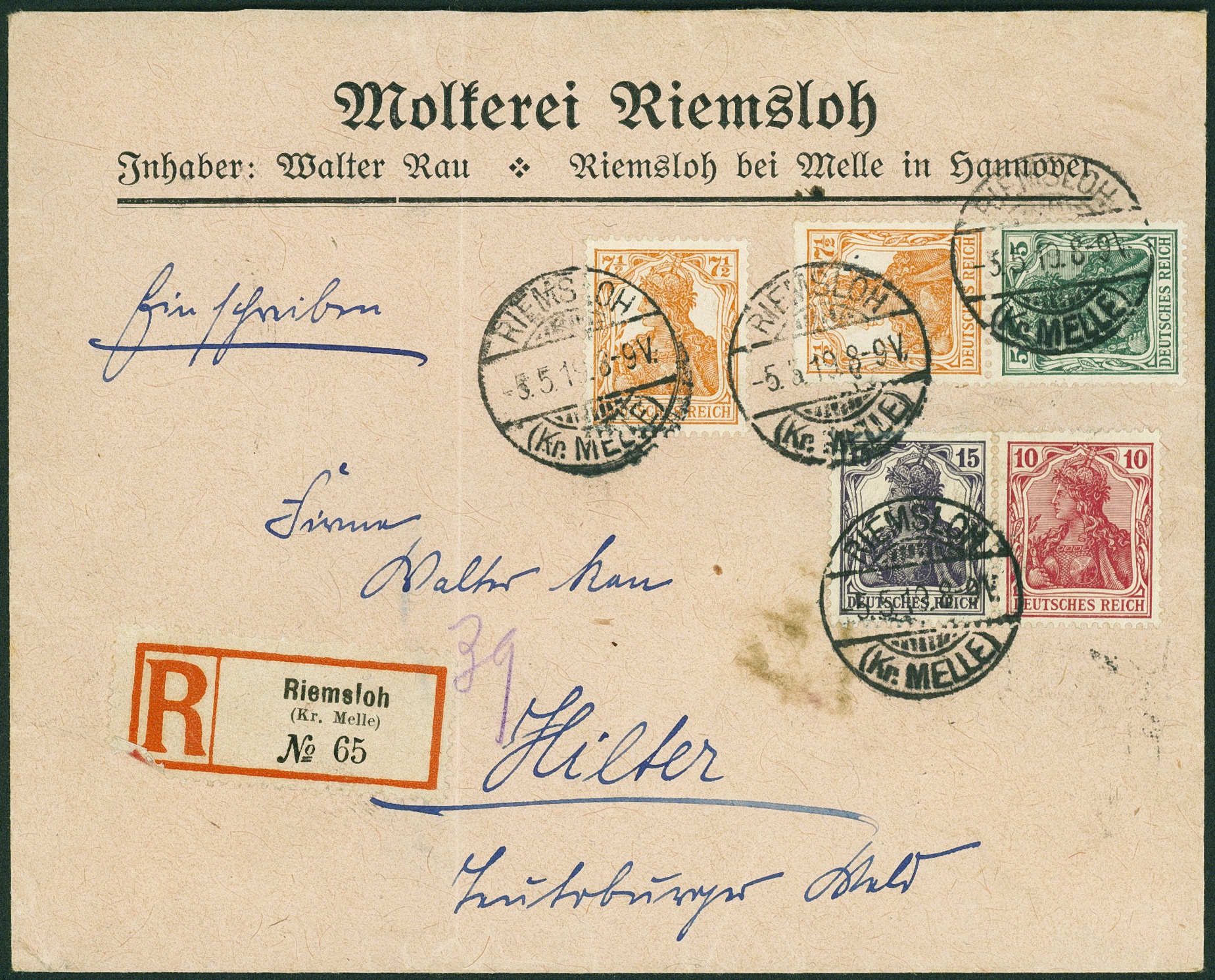 Lot 400 - DR - ZUSAMMENDRUCKE AUS MH 1-13, GERMANIA 1910/19  -  Hettinger Auktion Auktion 54