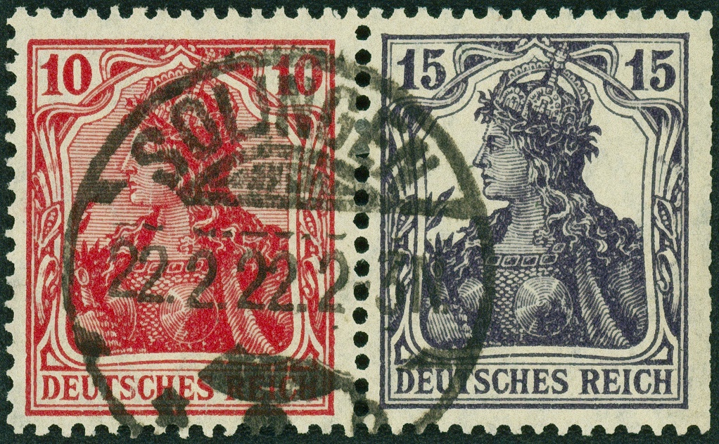 Lot 407 - DR - ZUSAMMENDRUCKE AUS MH 1-13, GERMANIA 1910/19 - Hettinger Auktion Auktion 54 Lot 407 - DR - ZUSAMMENDRUCKE AUS MH 1-13, GERMANIA 1910/19 - Hettinger Auktion Auktion 54