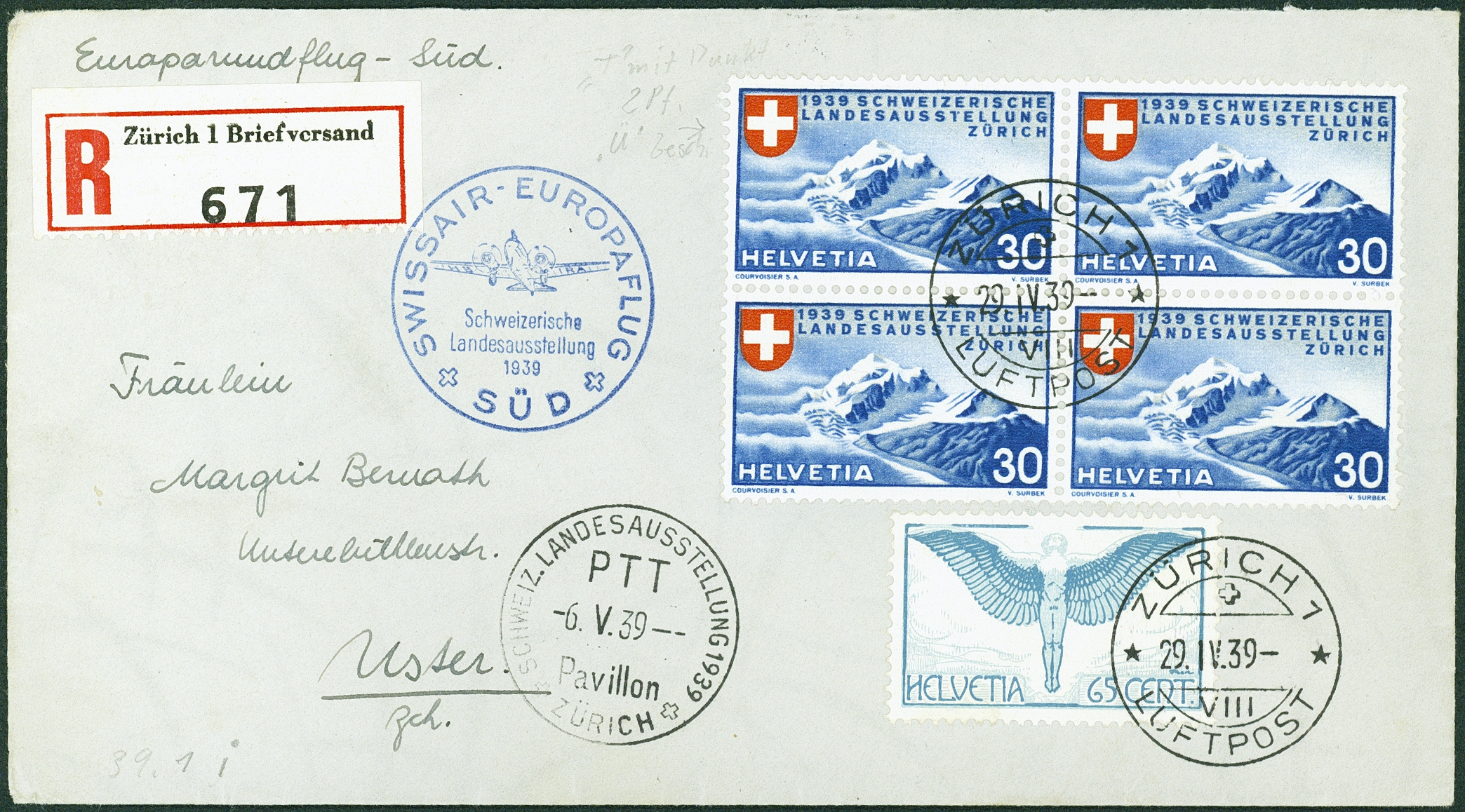 Lot 2351 - schweiz flugpost - Hettinger Auktion Auktion 54 Lot 2351 - schweiz flugpost - Hettinger Auktion Auktion 54