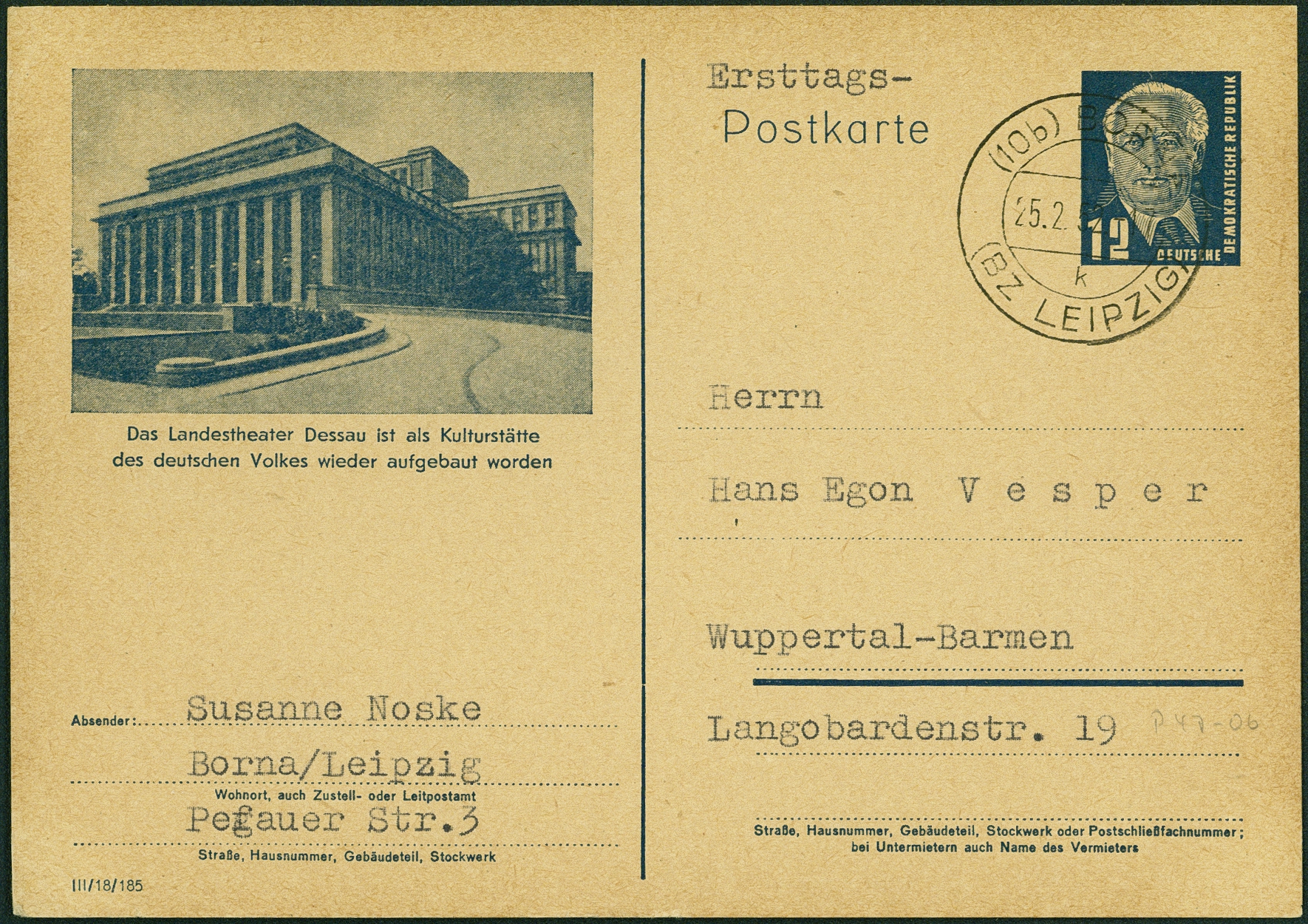 Lot 2163 - ddr - ganzsachen  -  Hettinger Auktion Auktion 54