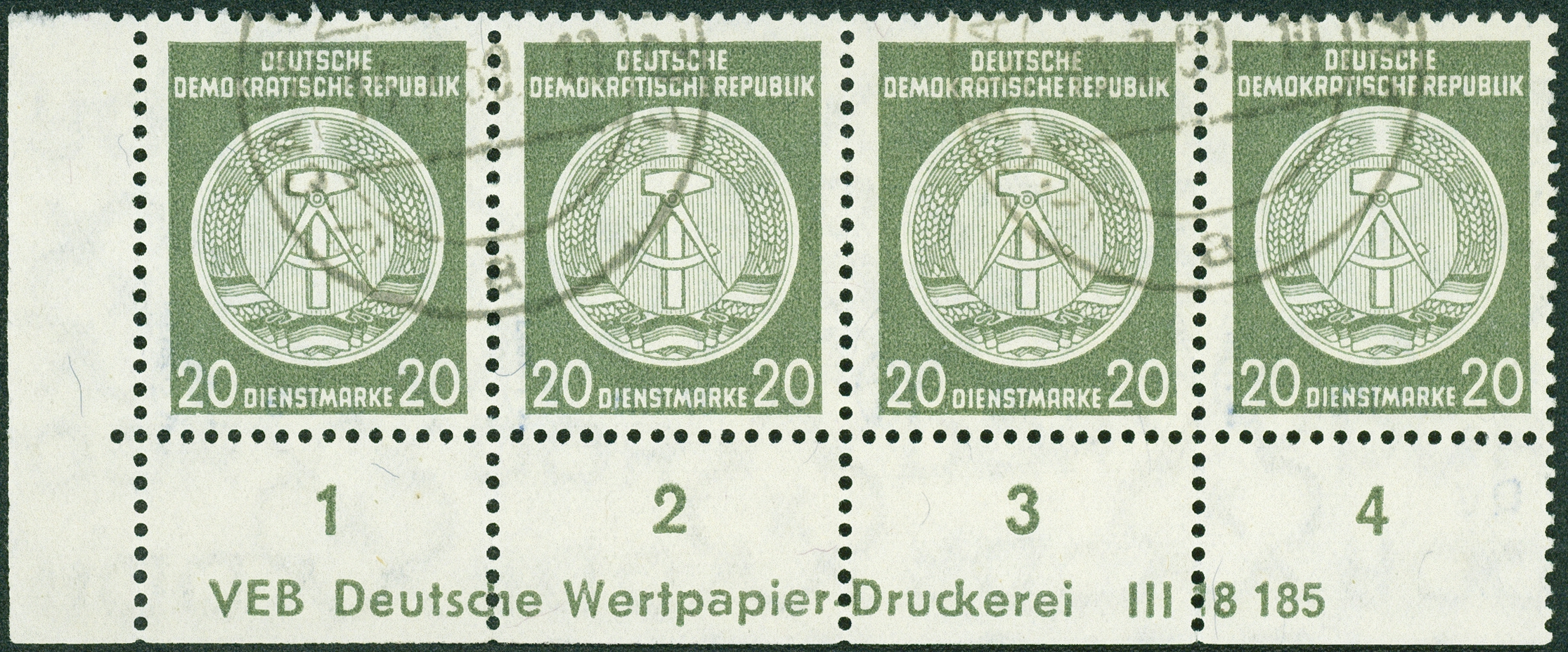 Lot 1531 - ddr - dienstmarken - Hettinger Auktion Auktion 54 Lot 1531 - ddr - dienstmarken - Hettinger Auktion Auktion 54