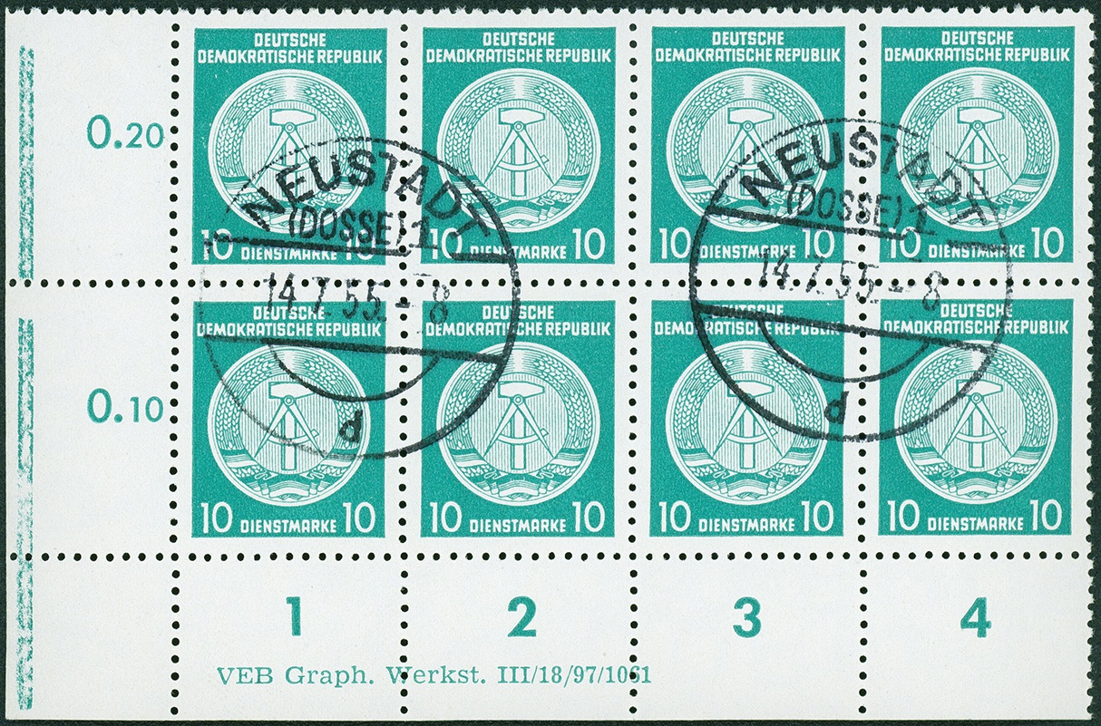 Lot 1516 - ddr - dienstmarken - Hettinger Auktion Auktion 54 Lot 1516 - ddr - dienstmarken - Hettinger Auktion Auktion 54