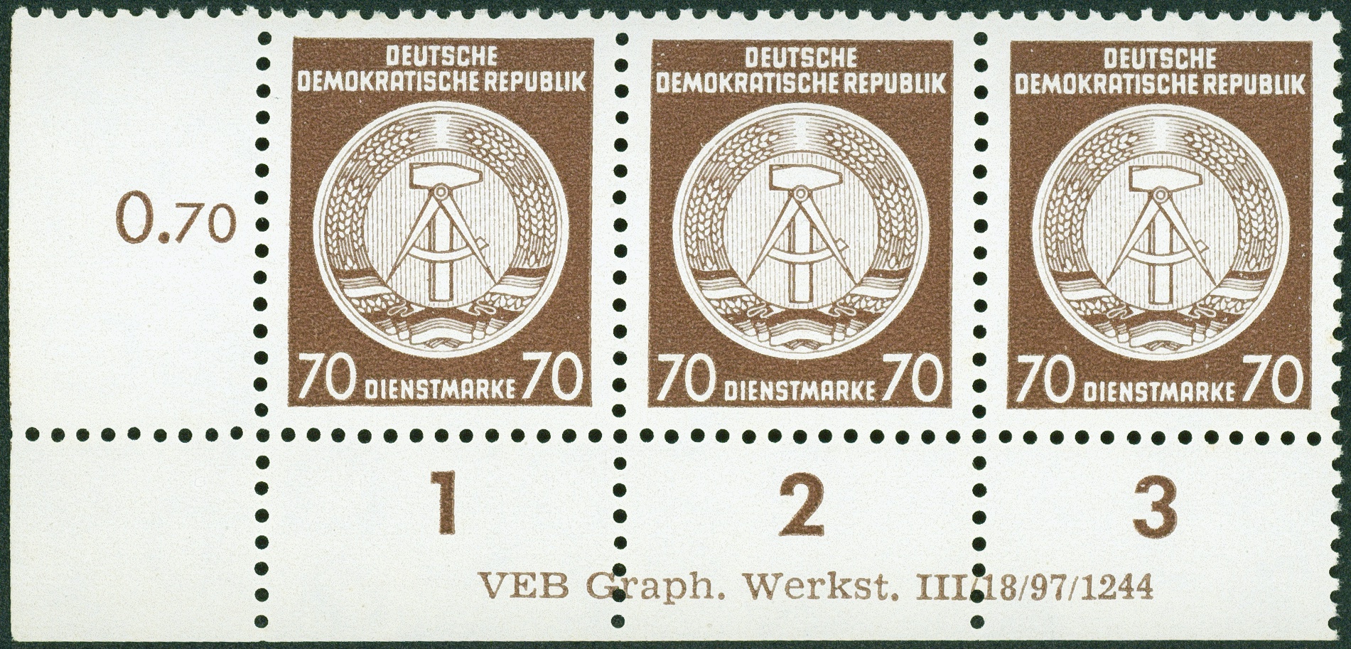 Lot 1521 - ddr - dienstmarken - Hettinger Auktion Auktion 54 Lot 1521 - ddr - dienstmarken - Hettinger Auktion Auktion 54