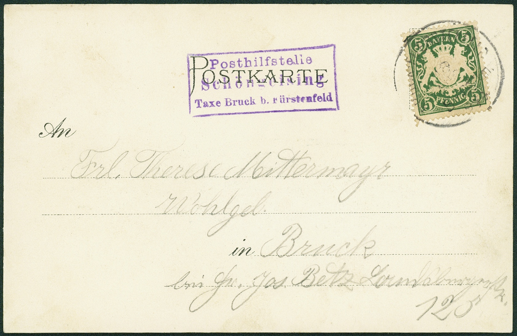 Lot 158 - BAYERN - POSTHILFSSTELLENSTEMPEL - Hettinger Auktion Auktion 54 Lot 158 - BAYERN - POSTHILFSSTELLENSTEMPEL - Hettinger Auktion Auktion 54