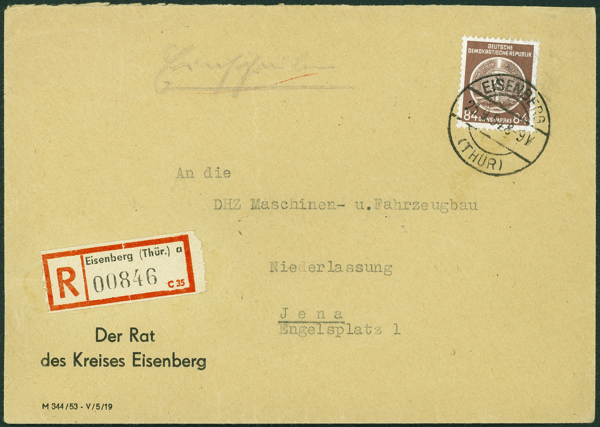 Lot 1511 - ddr - dienstmarken - Hettinger Auktion Auktion 54 Lot 1511 - ddr - dienstmarken - Hettinger Auktion Auktion 54