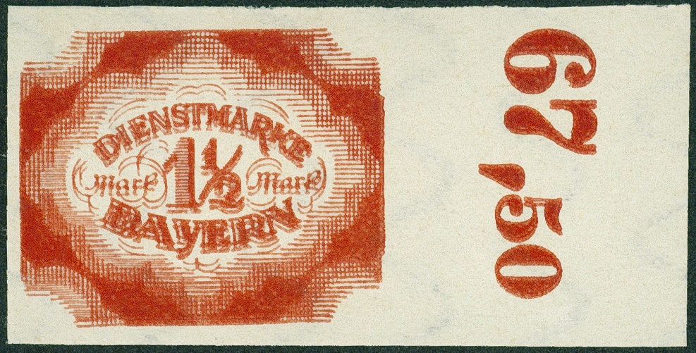 Lot 190 - bayern - dienstmarken  -  Hettinger Auktion Auktion 54