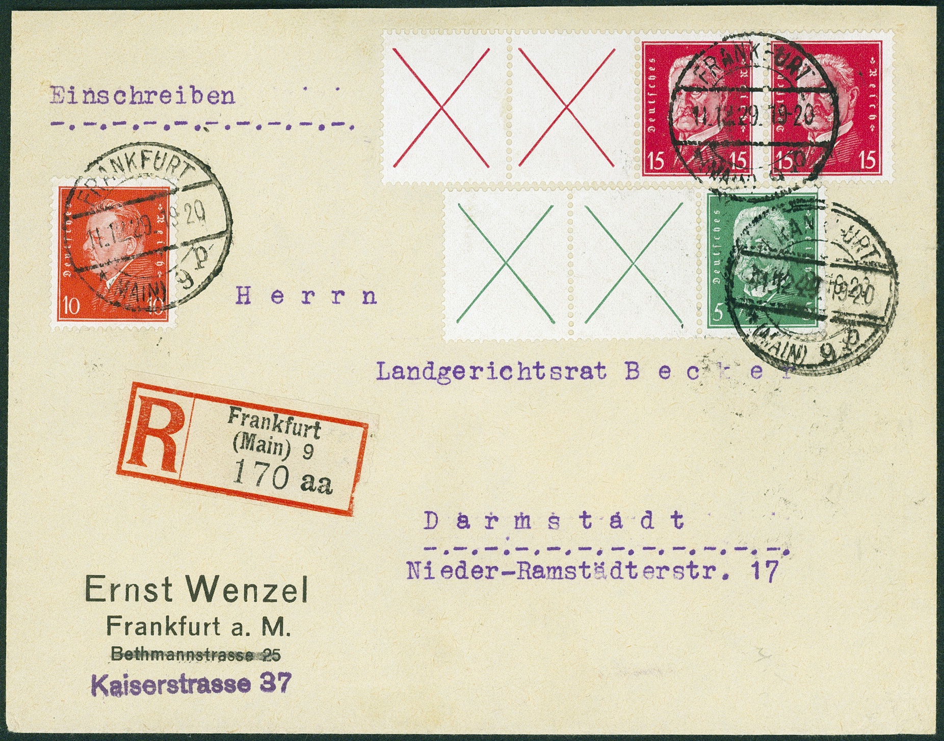 Lot 499 - DR - ZUSAMMENDRUCKE AUS MH 22-26, BEETHOVEN - REICHSPRÄSIDENTEN - Hettinger Auktion Auktion 54 Lot 499 - DR - ZUSAMMENDRUCKE AUS MH 22-26, BEETHOVEN - REICHSPRÄSIDENTEN - Hettinger Auktion Auktion 54