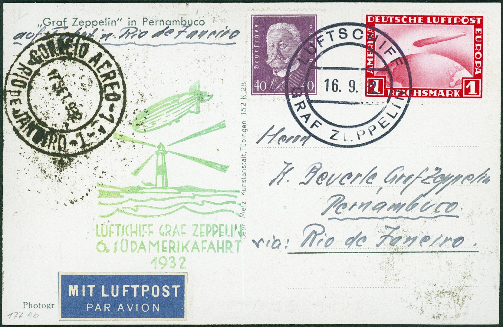 Lot 875 - zeppelinpost - Hettinger Auktion Auktion 54 Lot 875 - zeppelinpost - Hettinger Auktion Auktion 54