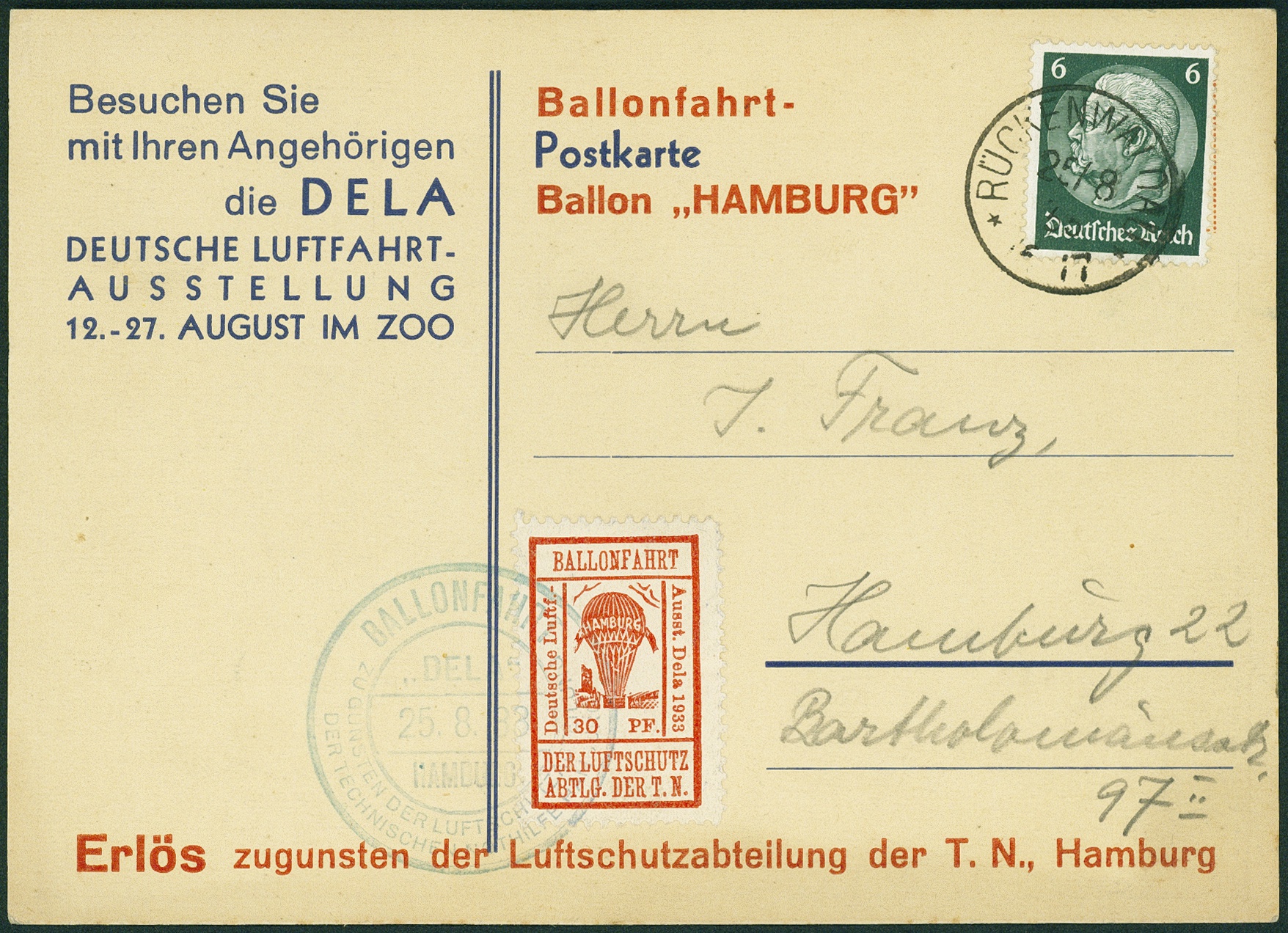 Lot 822 - DR - HALBAMTLICHE FLUGMARKEN - Hettinger Auktion Auktion 54 Lot 822 - DR - HALBAMTLICHE FLUGMARKEN - Hettinger Auktion Auktion 54