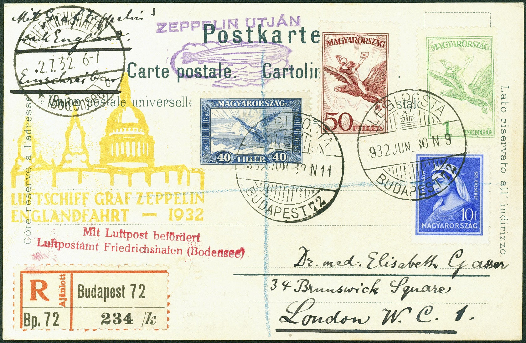 Lot 881 - ZEPPELIN - ZULEITUNGSPOST - Hettinger Auktion Auktion 54 Lot 881 - ZEPPELIN - ZULEITUNGSPOST - Hettinger Auktion Auktion 54