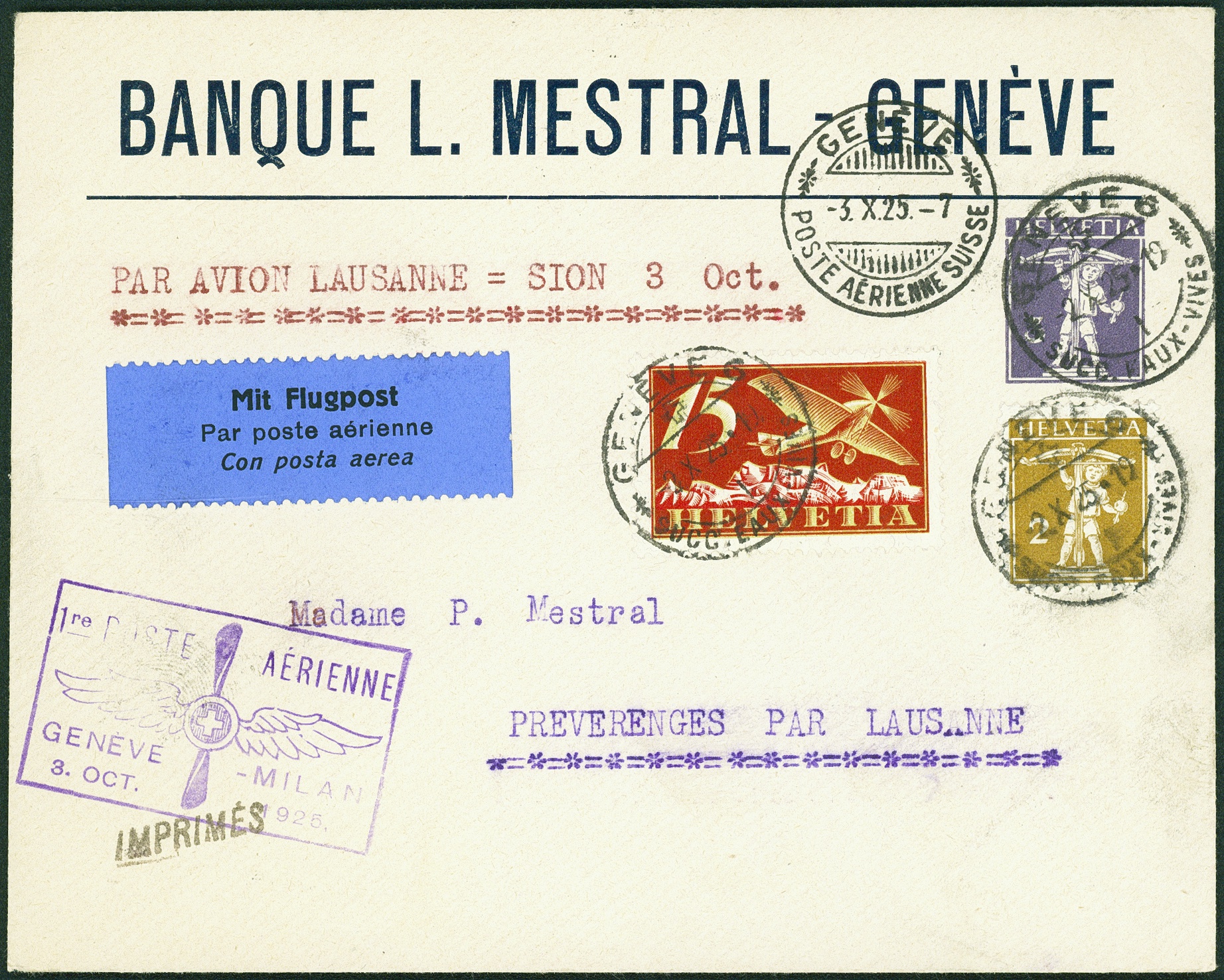 Lot 1821 - schweiz flugpost - Hettinger Auktion Auktion 54 Lot 1821 - schweiz flugpost - Hettinger Auktion Auktion 54
