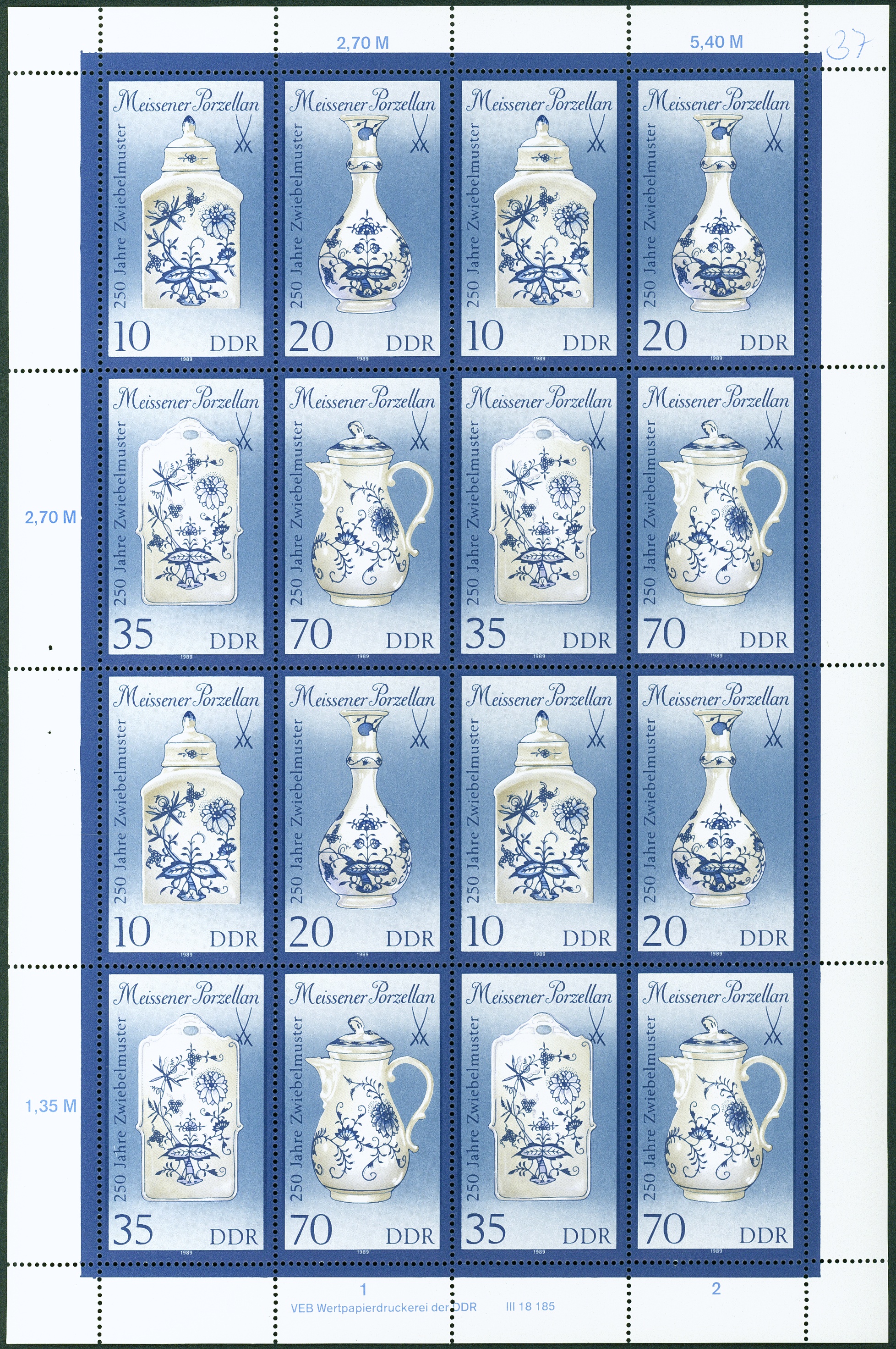 Lot 1612 - DDR - ZUSAMMENDRUCKBOGEN - Hettinger Auktion Auktion 54 Lot 1612 - DDR - ZUSAMMENDRUCKBOGEN - Hettinger Auktion Auktion 54