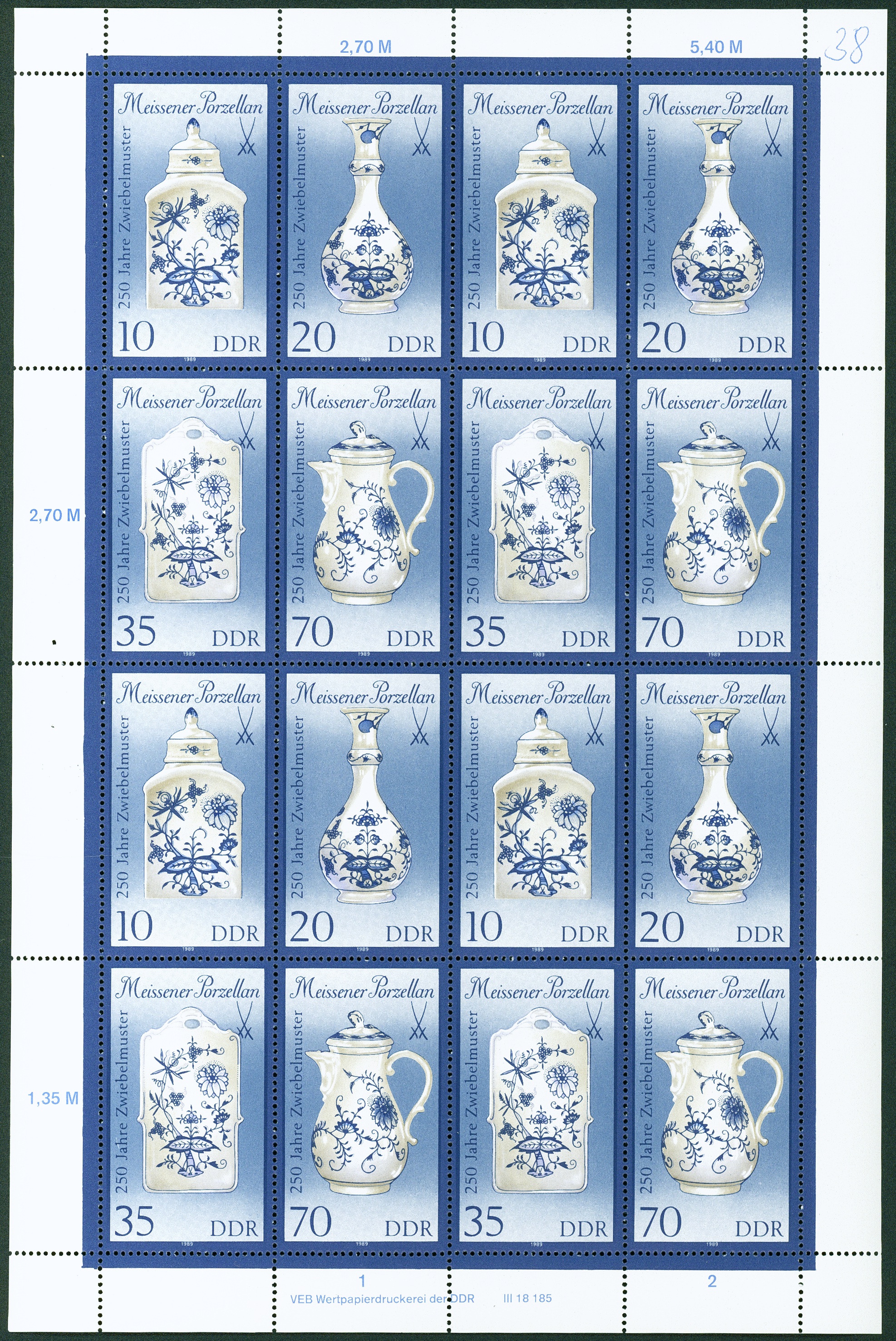 Lot 1613 - DDR - ZUSAMMENDRUCKBOGEN - Hettinger Auktion Auktion 54 Lot 1613 - DDR - ZUSAMMENDRUCKBOGEN - Hettinger Auktion Auktion 54
