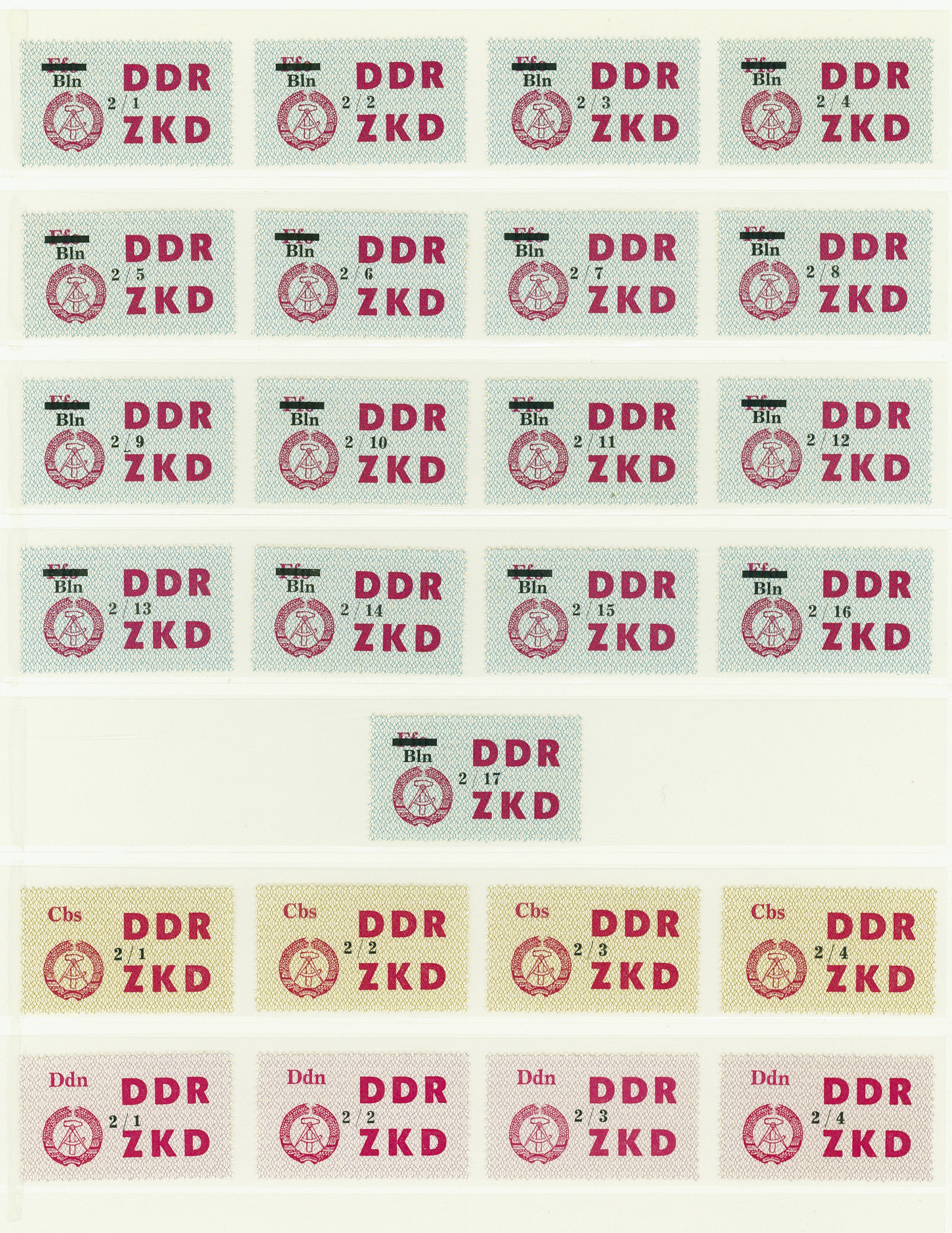 Lot 1577 - DDR - DIENST LAUFKONTROLLZETTEL - Hettinger Auktion Auktion 54 Lot 1577 - DDR - DIENST LAUFKONTROLLZETTEL - Hettinger Auktion Auktion 54