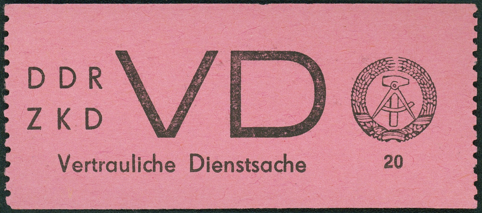 Lot 1585 - DDR - DIENST VERTRAULICHE DIENSTSACHEN - Hettinger Auktion Auktion 54 Lot 1585 - DDR - DIENST VERTRAULICHE DIENSTSACHEN - Hettinger Auktion Auktion 54