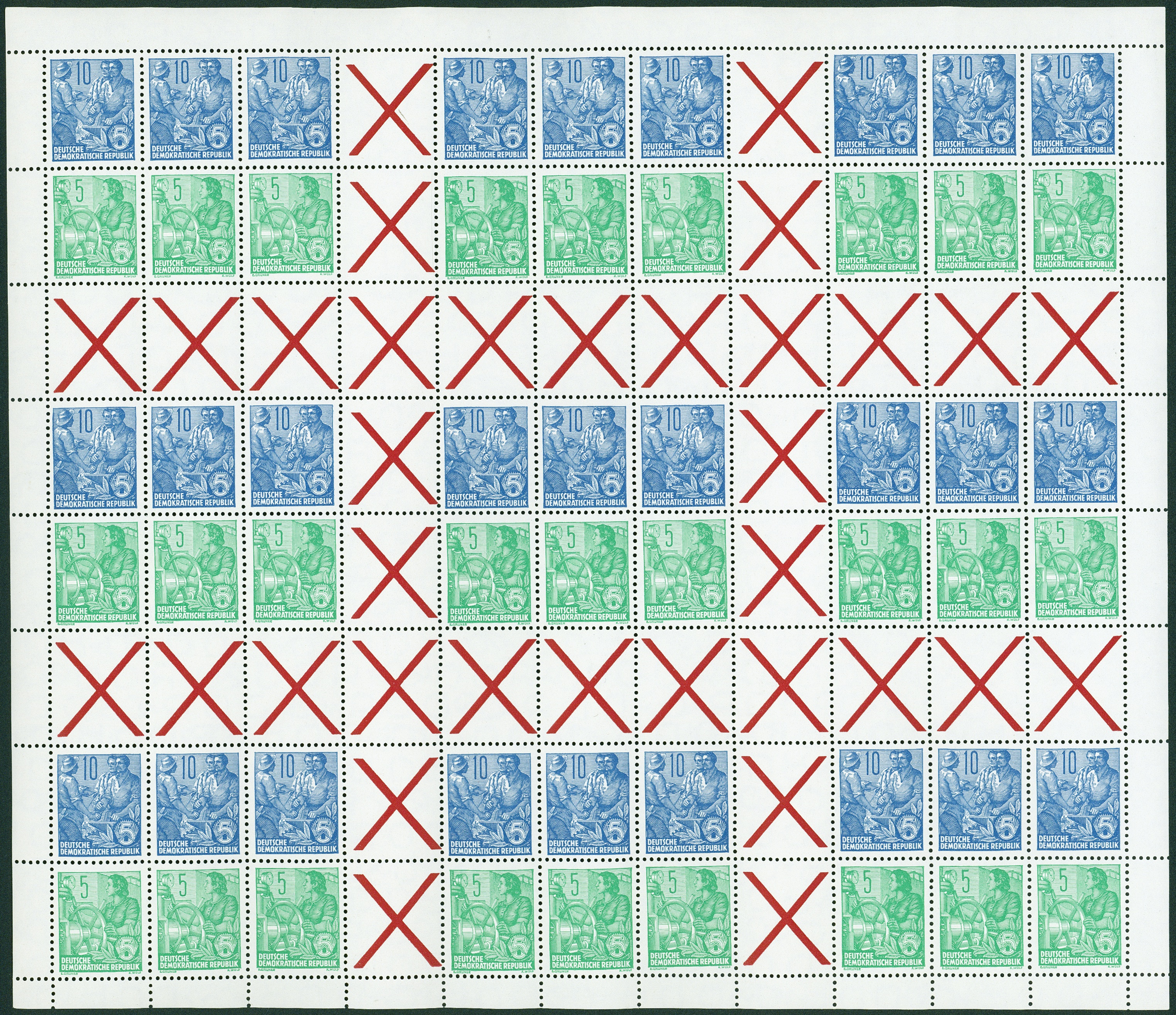 Lot 1615 - DDR - Markenheftchenbogen - Hettinger Auktion Auktion 54 Lot 1615 - DDR - Markenheftchenbogen - Hettinger Auktion Auktion 54