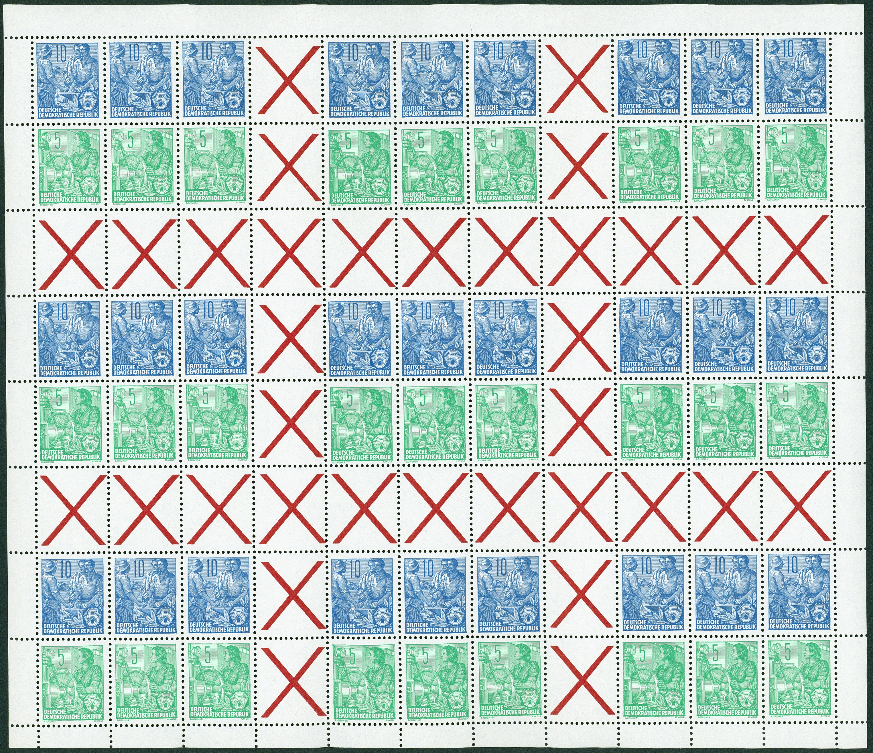Lot 1616 - DDR - Markenheftchenbogen - Hettinger Auktion Auktion 54 Lot 1616 - DDR - Markenheftchenbogen - Hettinger Auktion Auktion 54