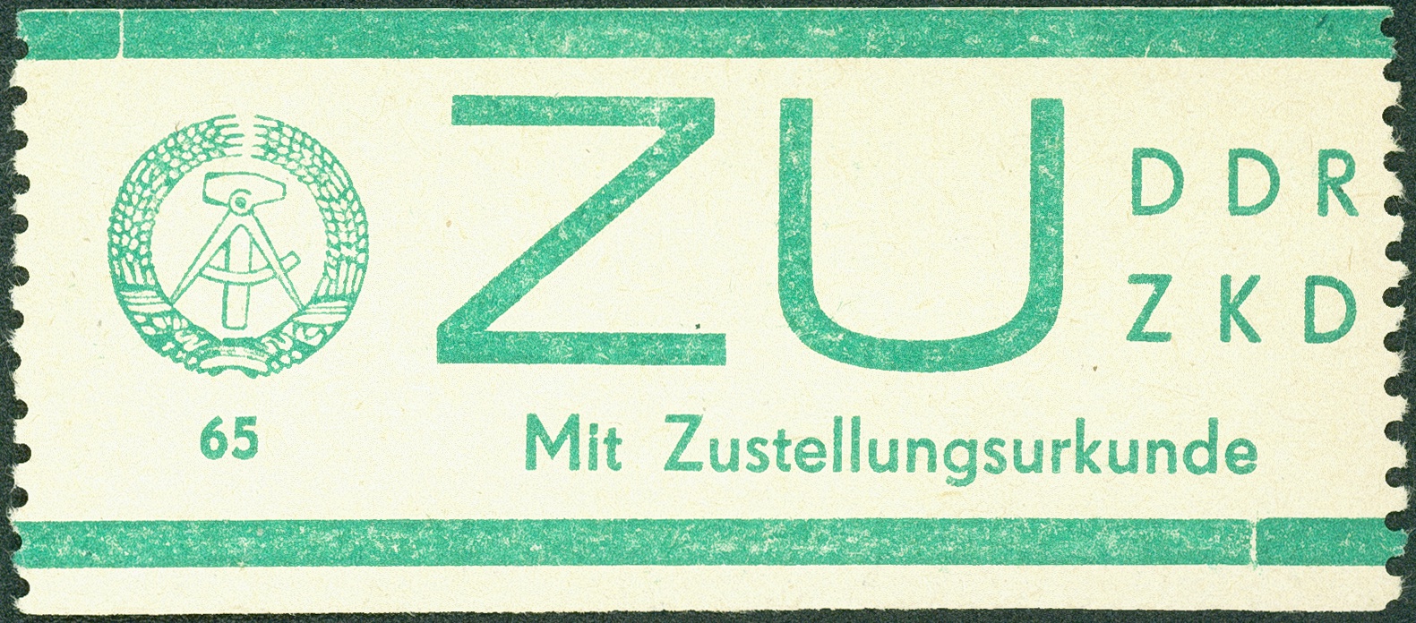 Lot 1587 - DDR - DIENST ZUSTELLURKUNDE - Hettinger Auktion Auktion 54 Lot 1587 - DDR - DIENST ZUSTELLURKUNDE - Hettinger Auktion Auktion 54