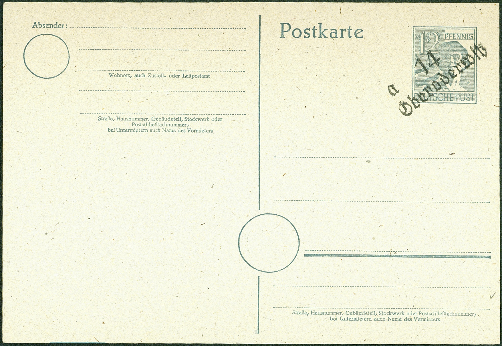 Lot 1077 - SBZ - BEZIRKSHANDSTEMPEL  -  Hettinger Auktion Auktion 54