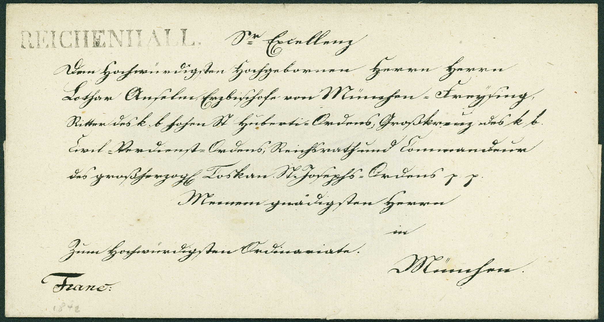 Lot 120 - BAYERN - BISCHOFSBRIEFE - Hettinger Auktion Auktion 54 Lot 120 - BAYERN - BISCHOFSBRIEFE - Hettinger Auktion Auktion 54