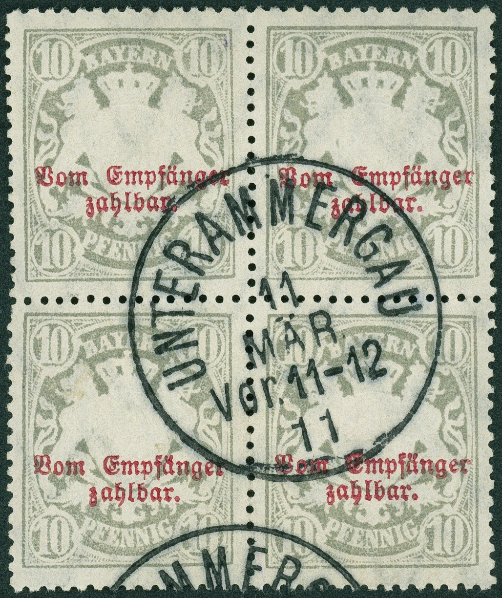 Lot 196 - Bayern - Portomarken - Hettinger Auktion Auktion 54 Lot 196 - Bayern - Portomarken - Hettinger Auktion Auktion 54