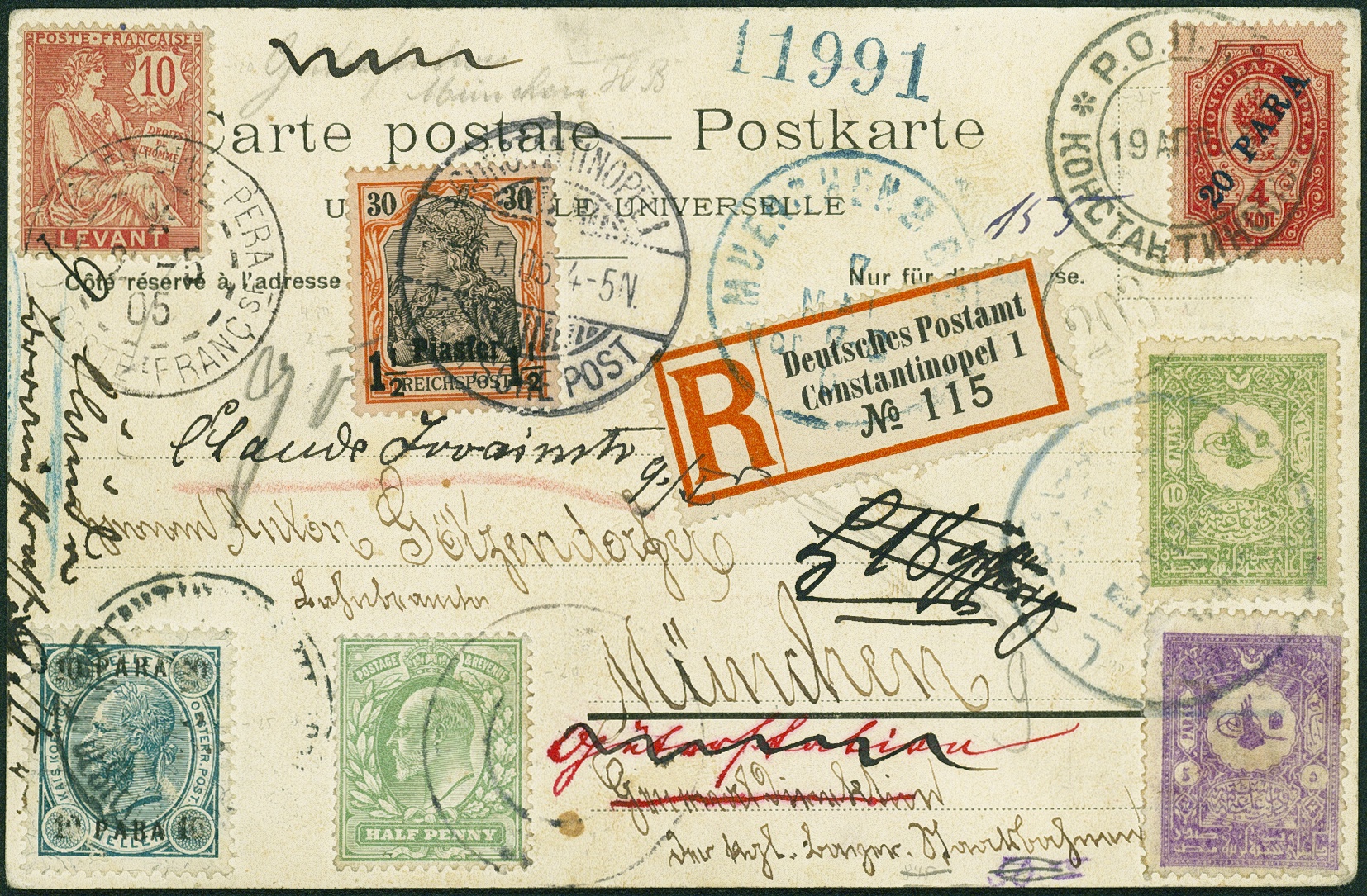 Lot 889 - deutsche post in der türkei - Hettinger Auktion Auktion 54 Lot 889 - deutsche post in der türkei - Hettinger Auktion Auktion 54