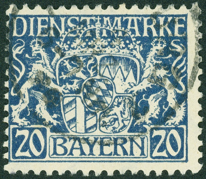 Lot 187 - bayern - dienstmarken  -  Hettinger Auktion Auktion 54