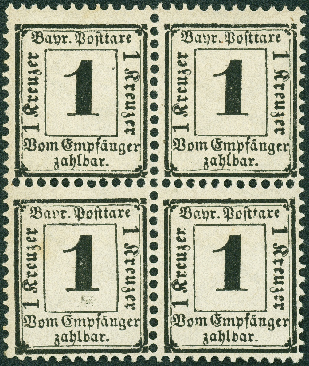 Lot 191 - Bayern - Portomarken - Hettinger Auktion Auktion 54 Lot 191 - Bayern - Portomarken - Hettinger Auktion Auktion 54