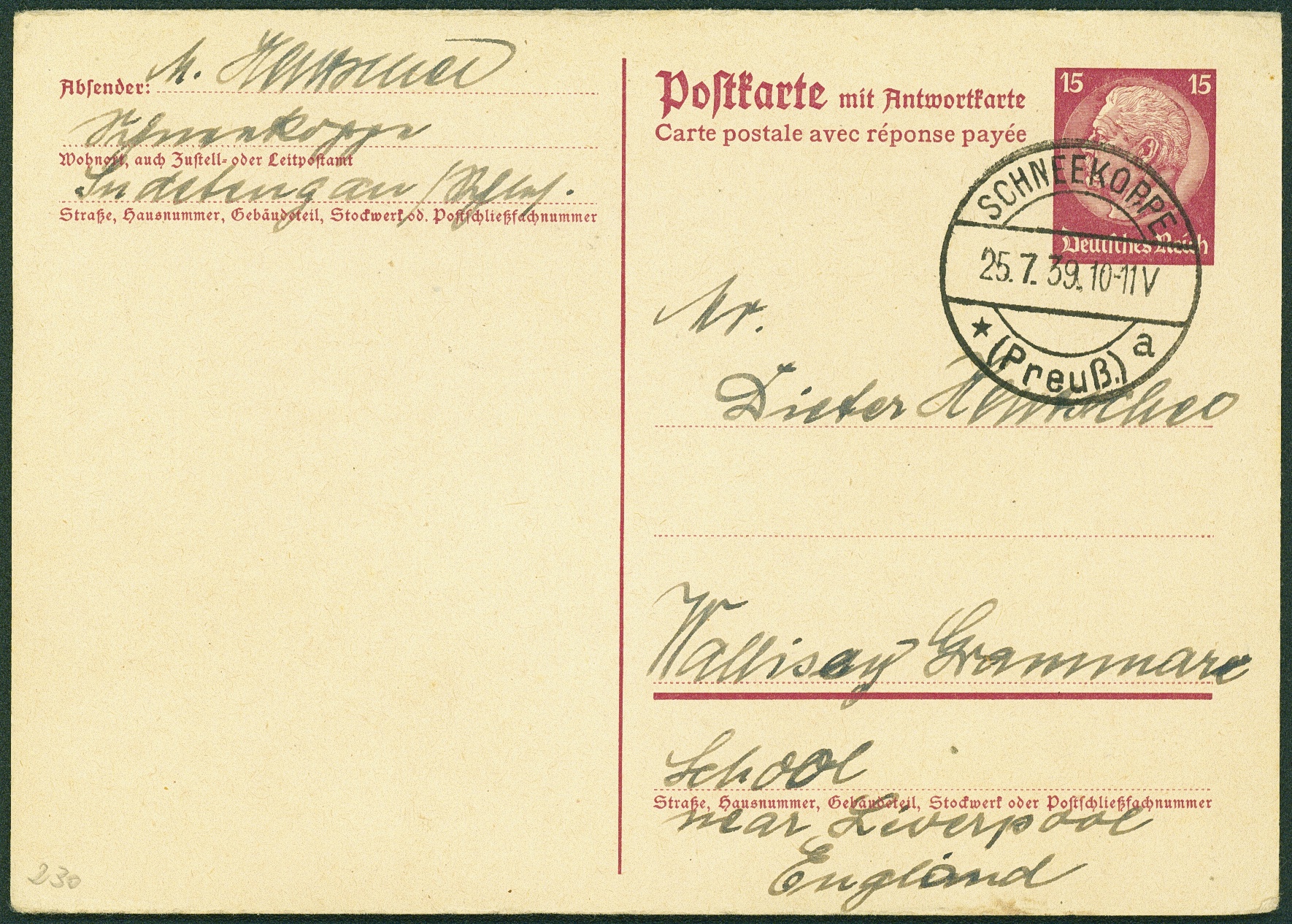 Lot 823 - DR - GANZSACHEN - Hettinger Auktion Auktion 54 Lot 823 - DR - GANZSACHEN - Hettinger Auktion Auktion 54