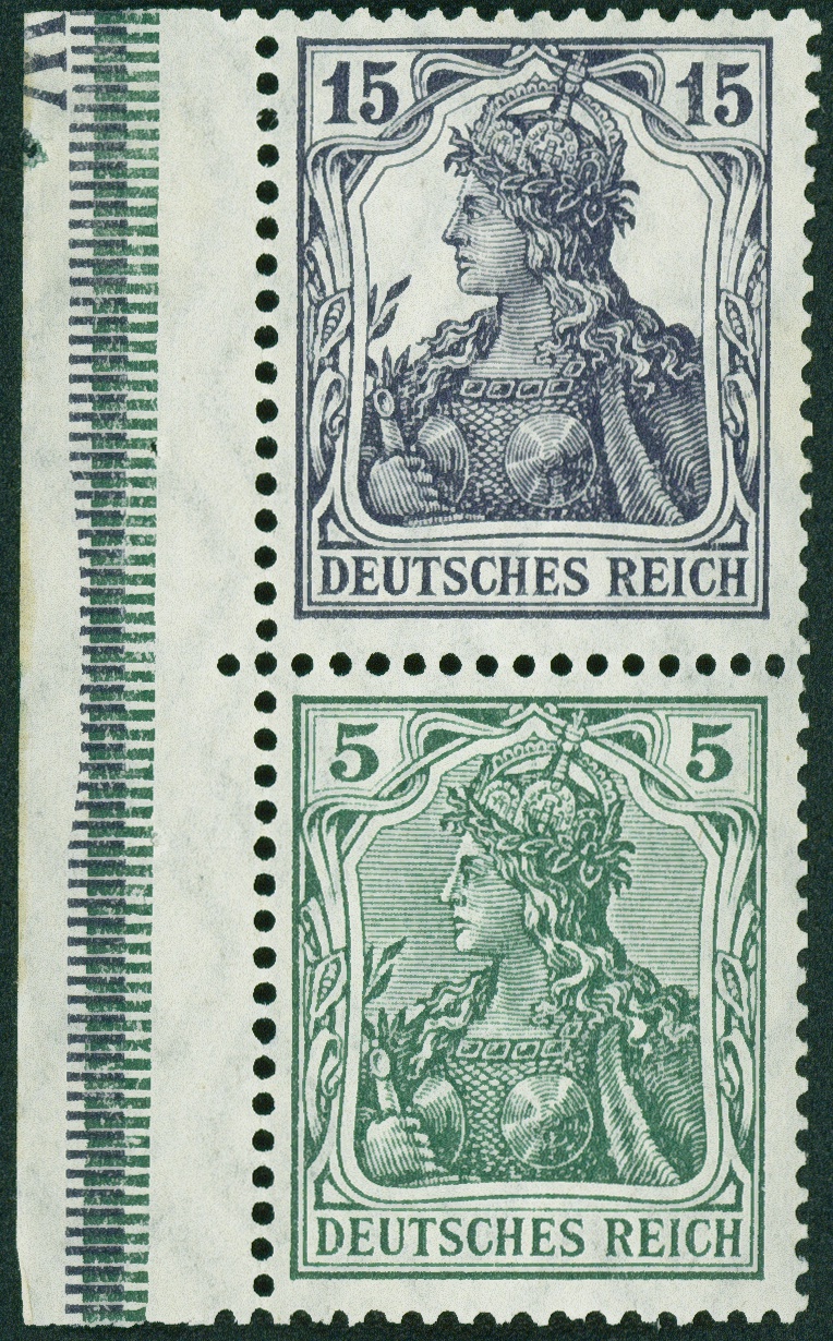 Lot 395 - DR - ZUSAMMENDRUCKE AUS MH 1-13, GERMANIA 1910/19  -  Hettinger Auktion Auktion 54