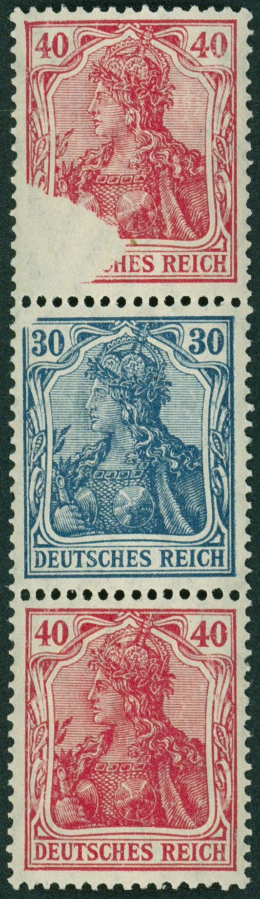 Lot 418 - DR - ZUSAMMENDRUCKE AUS MH 14-15, GERMANIA 1921 - Hettinger Auktion Auktion 54 Lot 418 - DR - ZUSAMMENDRUCKE AUS MH 14-15, GERMANIA 1921 - Hettinger Auktion Auktion 54