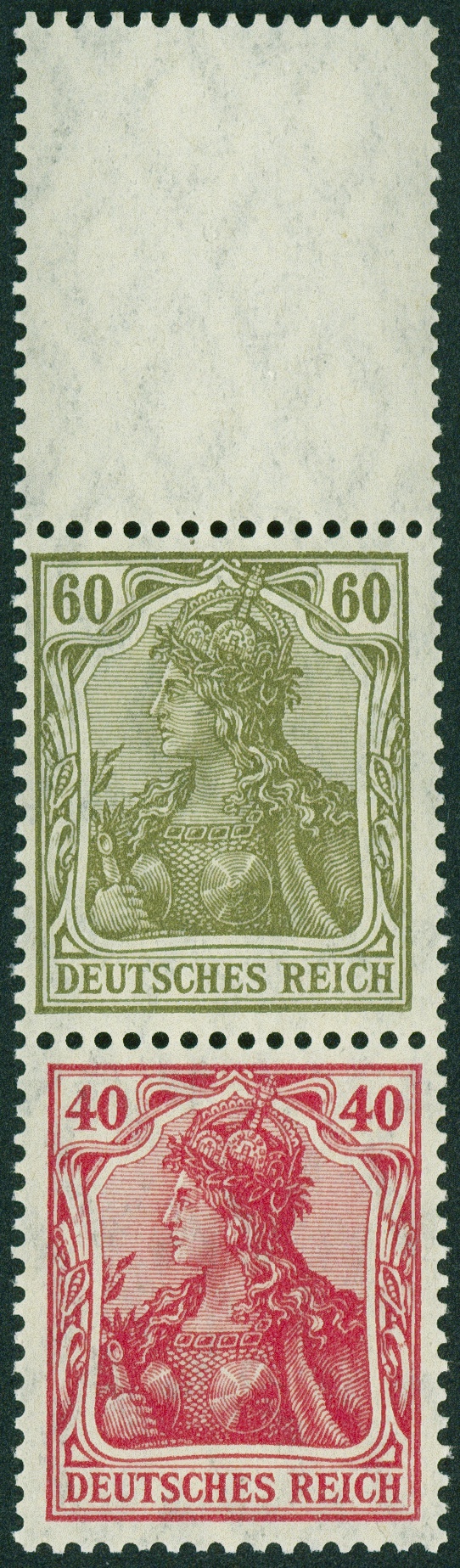Lot 449 - DR - ZUSAMMENDRUCKE AUS MH 14-15, GERMANIA 1921 - Hettinger Auktion Auktion 54 Lot 449 - DR - ZUSAMMENDRUCKE AUS MH 14-15, GERMANIA 1921 - Hettinger Auktion Auktion 54