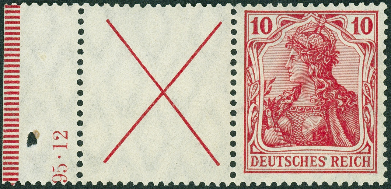 Lot 385 - DR - ZUSAMMENDRUCKE AUS MH 1-13, GERMANIA 1910/19  -  Hettinger Auktion Auktion 54