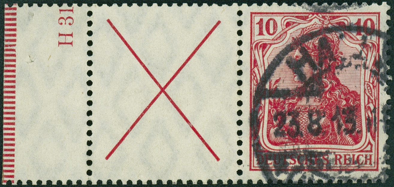 Lot 386 - DR - ZUSAMMENDRUCKE AUS MH 1-13, GERMANIA 1910/19  -  Hettinger Auktion Auktion 54