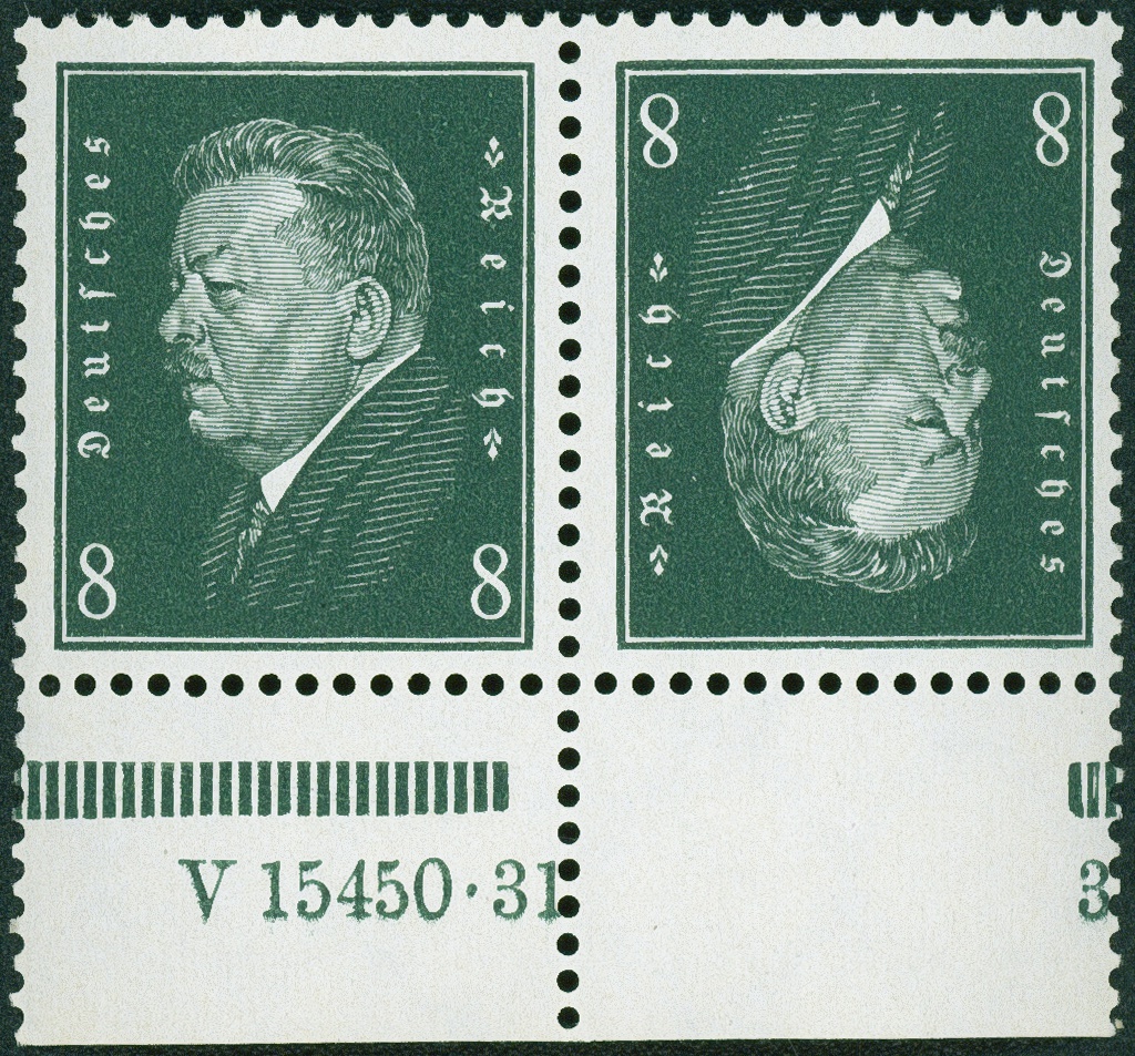 Lot 509 - DR - ZUSAMMENDRUCKE AUS MH 22-26, BEETHOVEN - REICHSPRÄSIDENTEN - Hettinger Auktion Auktion 54 Lot 509 - DR - ZUSAMMENDRUCKE AUS MH 22-26, BEETHOVEN - REICHSPRÄSIDENTEN - Hettinger Auktion Auktion 54