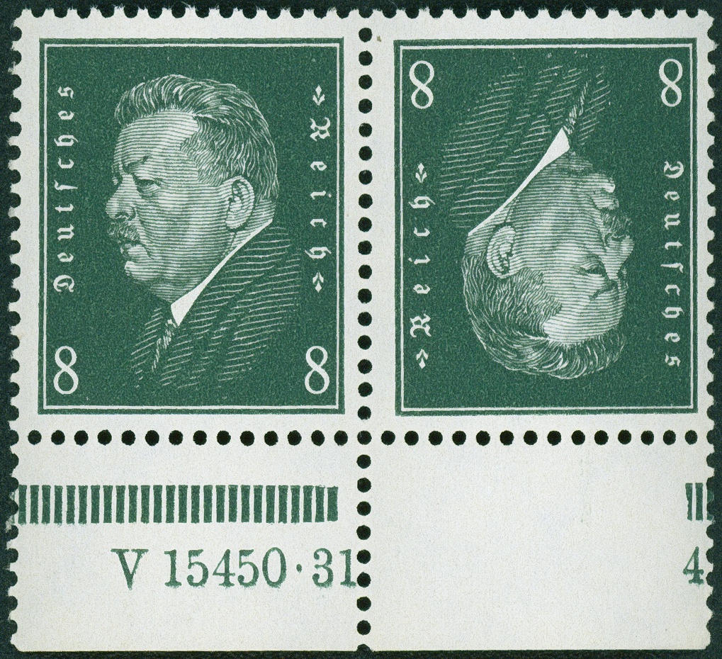 Lot 512 - DR - ZUSAMMENDRUCKE AUS MH 22-26, BEETHOVEN - REICHSPRÄSIDENTEN - Hettinger Auktion Auktion 54 Lot 512 - DR - ZUSAMMENDRUCKE AUS MH 22-26, BEETHOVEN - REICHSPRÄSIDENTEN - Hettinger Auktion Auktion 54