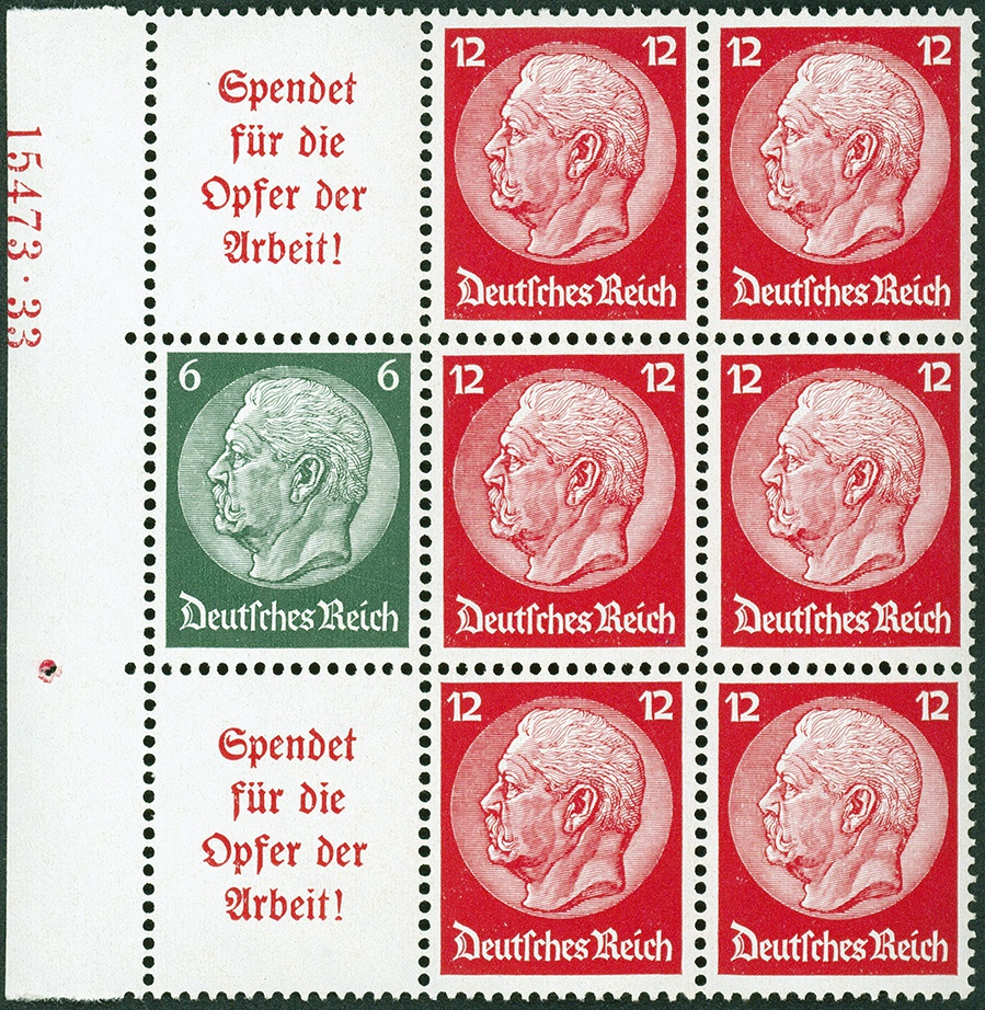 Lot 685 - DR - ZUSAMMENDRUCKE AUS MH 35-49, HINDENBURG 1934 - HITLER 1941 - Hettinger Auktion Auktion 54 Lot 685 - DR - ZUSAMMENDRUCKE AUS MH 35-49, HINDENBURG 1934 - HITLER 1941 - Hettinger Auktion Auktion 54