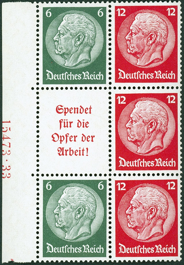 Lot 690 - DR - ZUSAMMENDRUCKE AUS MH 35-49, HINDENBURG 1934 - HITLER 1941 - Hettinger Auktion Auktion 54 Lot 690 - DR - ZUSAMMENDRUCKE AUS MH 35-49, HINDENBURG 1934 - HITLER 1941 - Hettinger Auktion Auktion 54