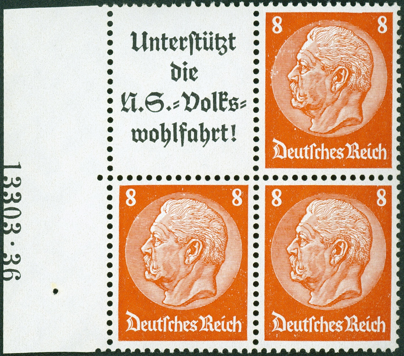 Lot 701 - DR - ZUSAMMENDRUCKE AUS MH 35-49, HINDENBURG 1934 - HITLER 1941  -  Hettinger Auktion Auktion 54
