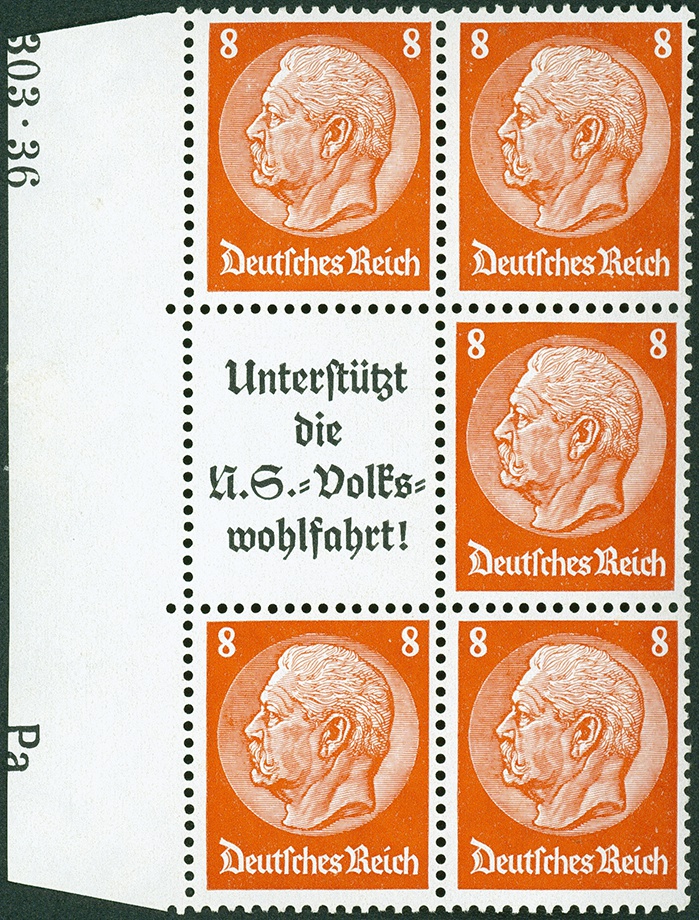 Lot 705 - DR - ZUSAMMENDRUCKE AUS MH 35-49, HINDENBURG 1934 - HITLER 1941  -  Hettinger Auktion Auktion 54