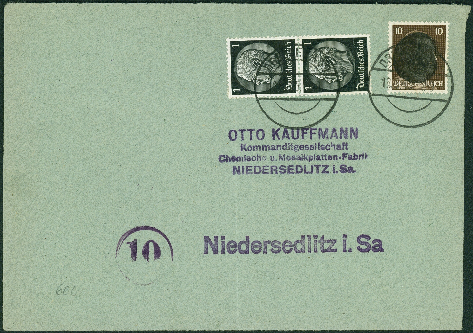 Lot 1006 - sächsische schwärzungen  -  Hettinger Auktion Auktion 54