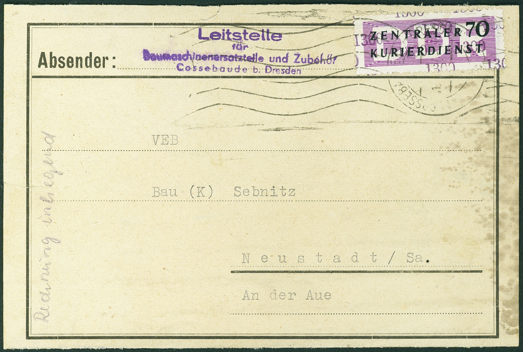 Lot 1544 - DDR - DIENST ZKD - Hettinger Auktion Auktion 54 Lot 1544 - DDR - DIENST ZKD - Hettinger Auktion Auktion 54